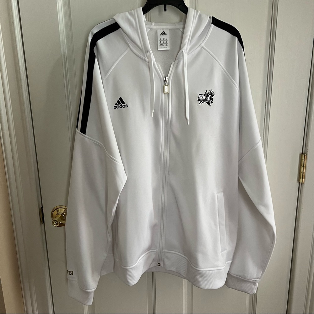 Mens ADIDAS Hooded Zip Jacket ALL STAR GAME 2013 Houston Size 2XL